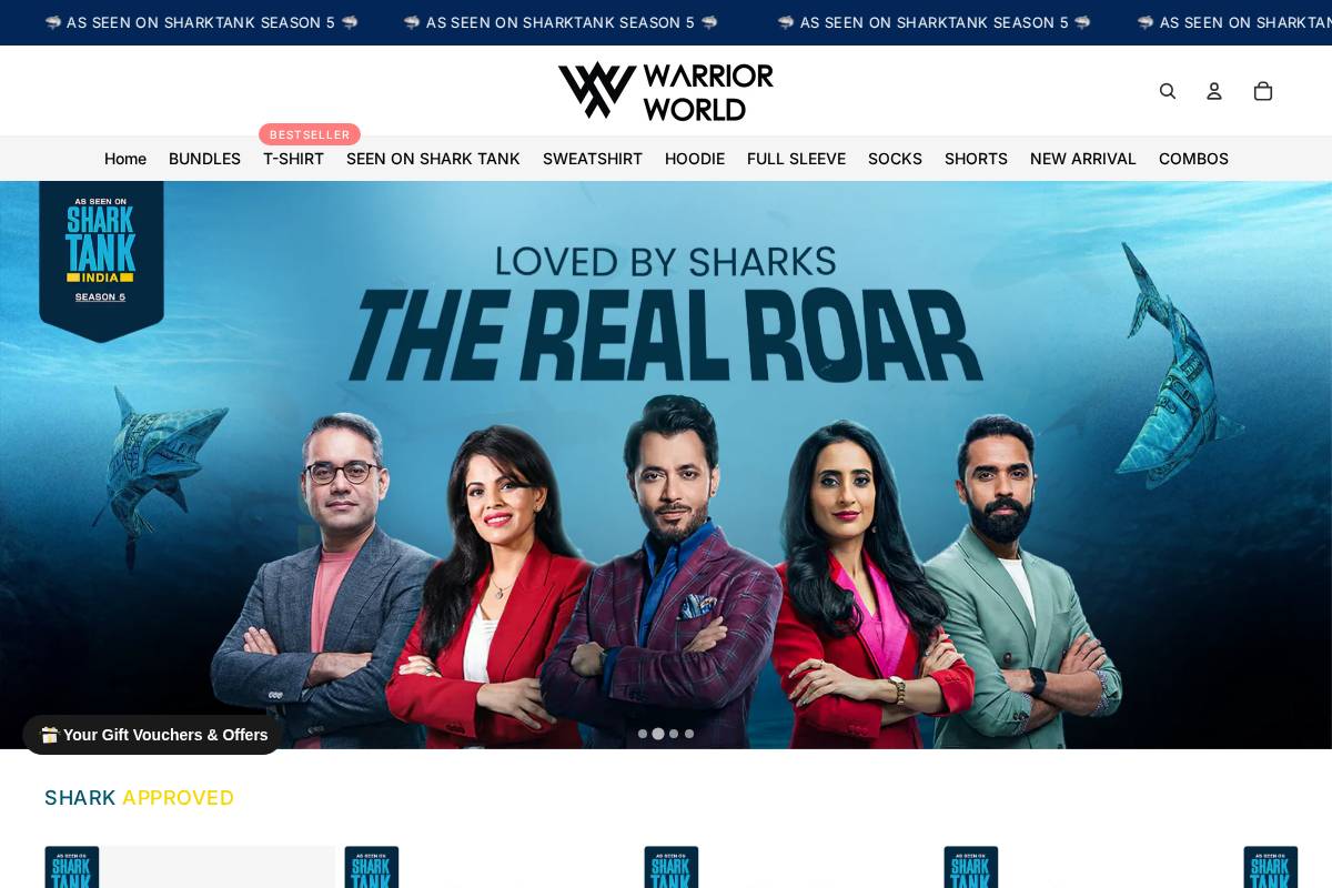 Warriorworld homepage screenshot