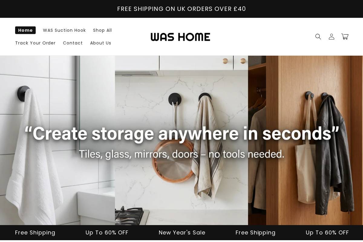 was-home.uk homepage screenshot