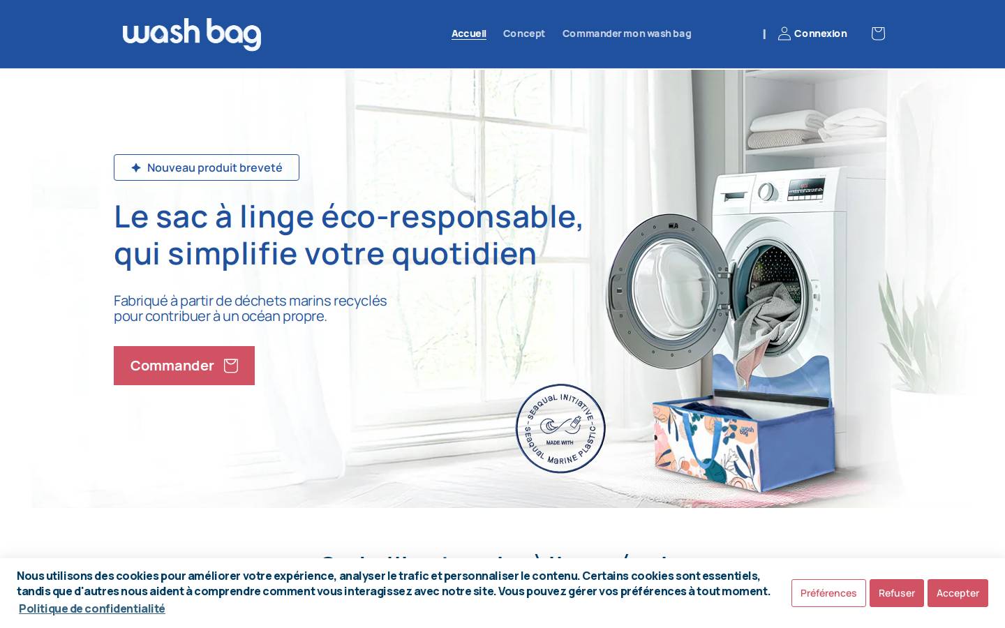 wash-bag.com homepage screenshot