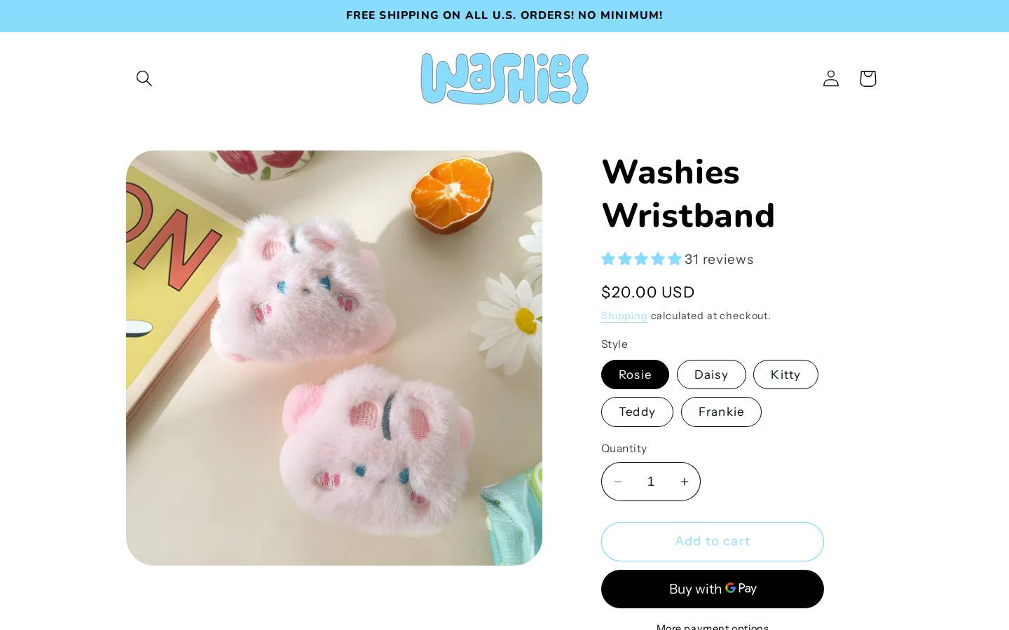 washies.co homepage screenshot