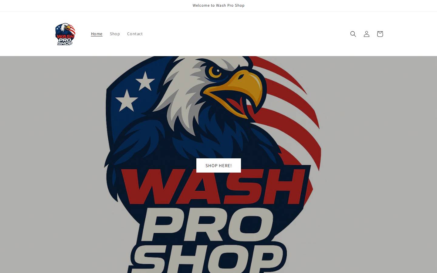 washproshop.com homepage screenshot