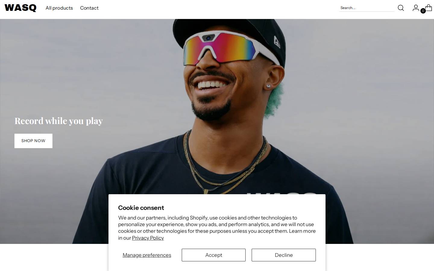 wasq.shop homepage screenshot