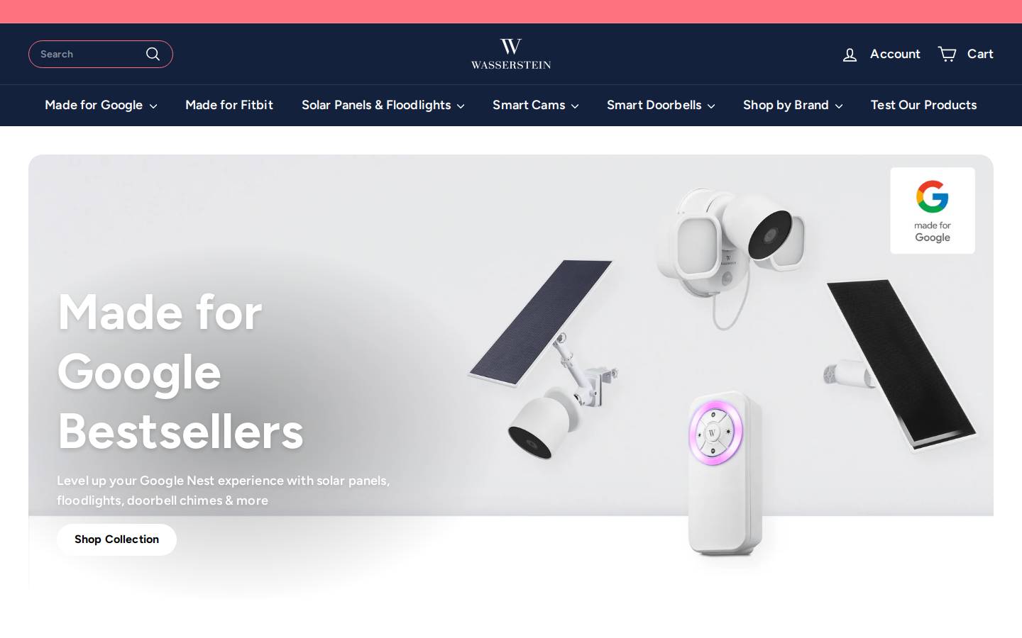 Wasserstein homepage screenshot