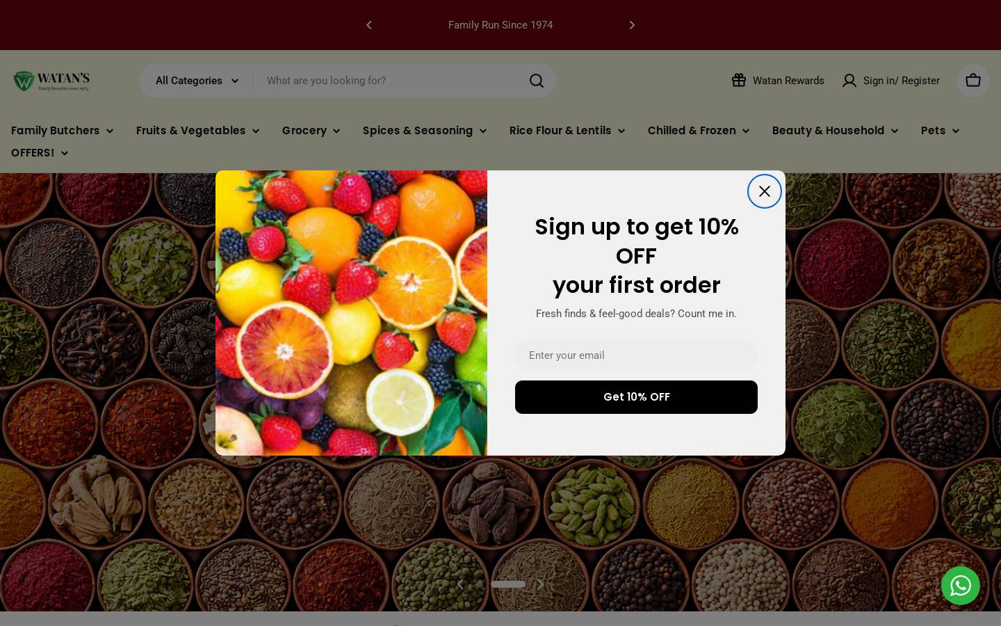 watansuperstore.com homepage screenshot