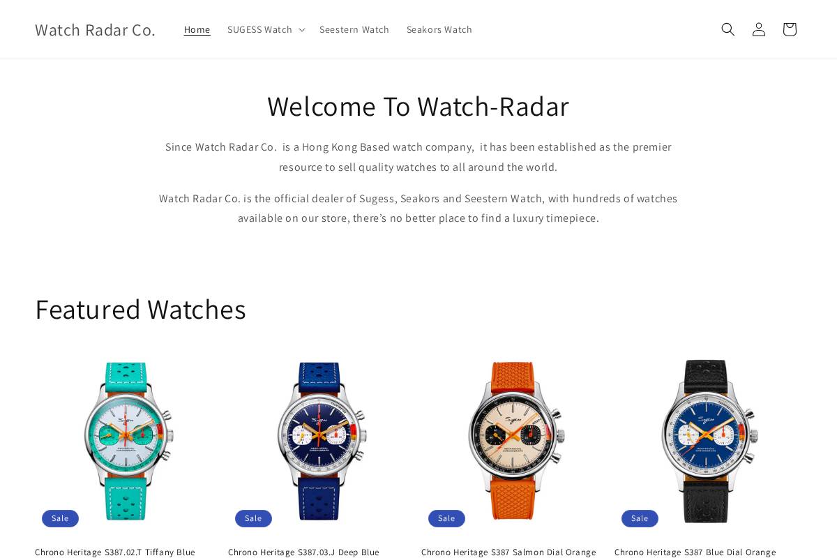 watch-radar.com homepage screenshot