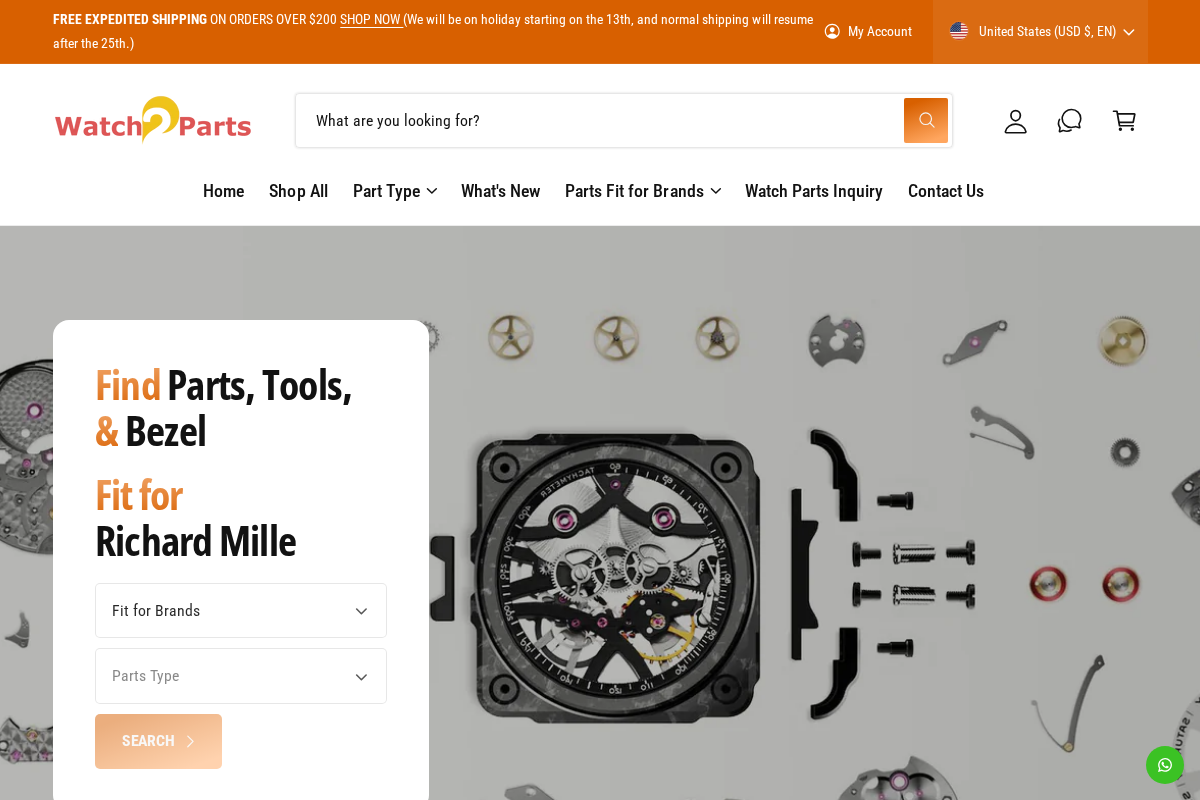 watch2parts homepage screenshot