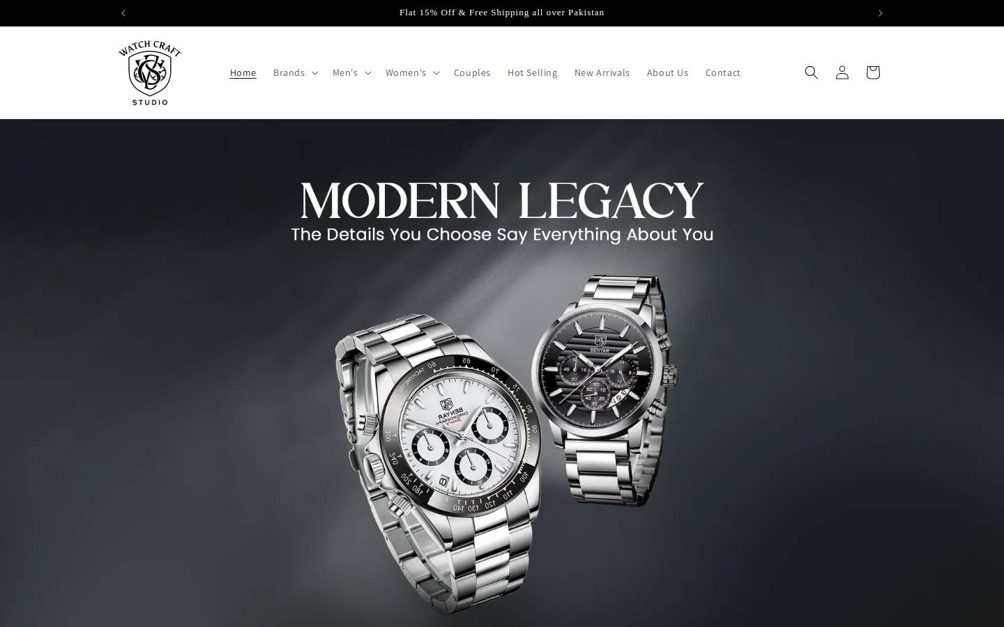watchcraftstudio.com homepage screenshot