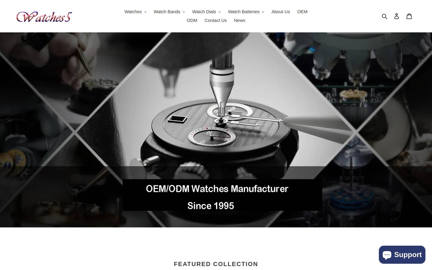 watches5.com homepage screenshot