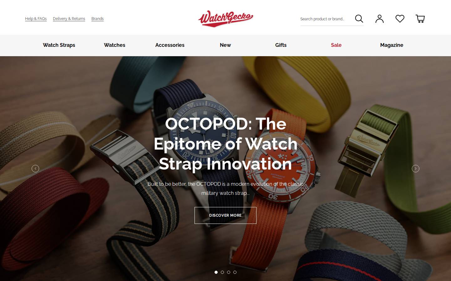WatchGecko homepage screenshot
