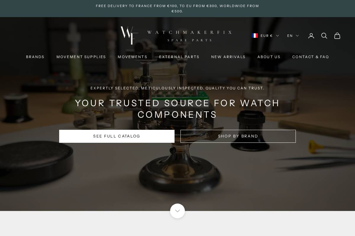 watchmakerfix.com homepage screenshot