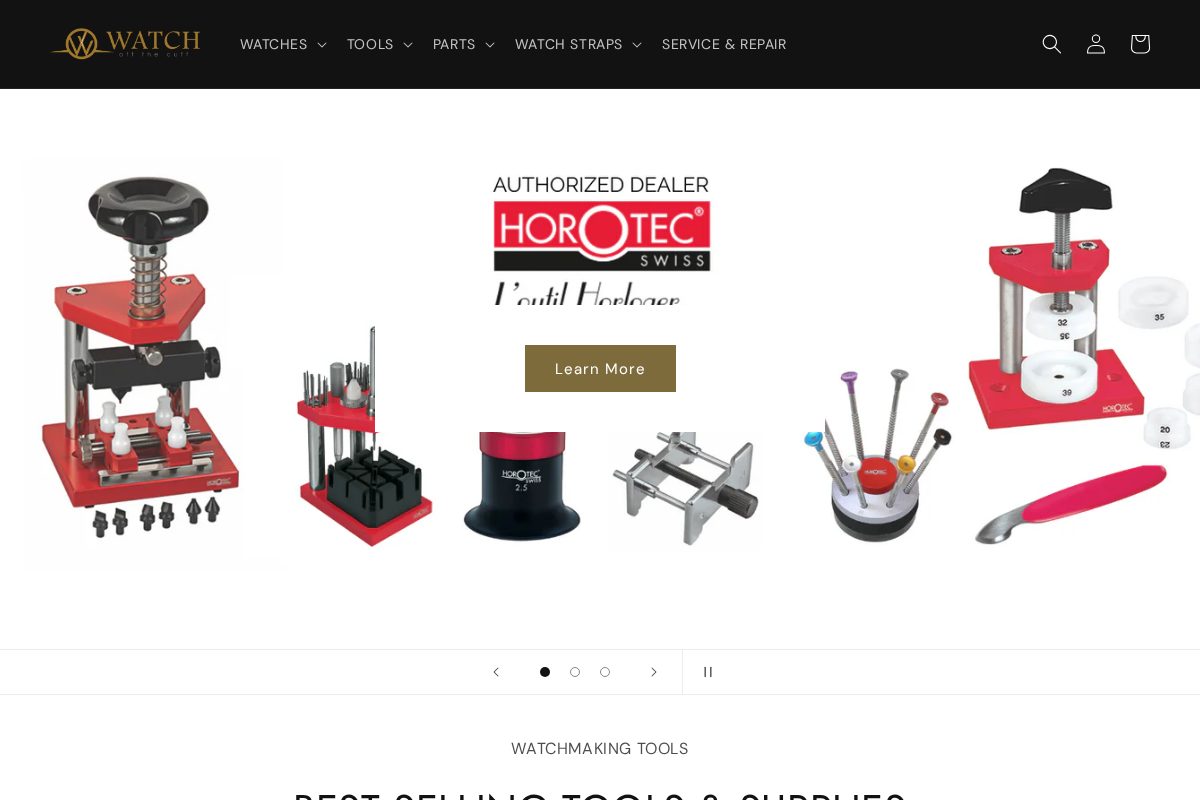 Watch Off The Cuff Inc. homepage screenshot