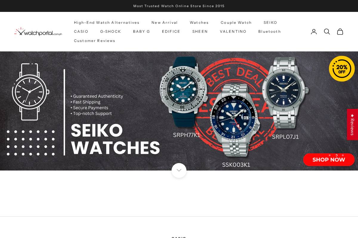 watchportal.com.ph homepage screenshot
