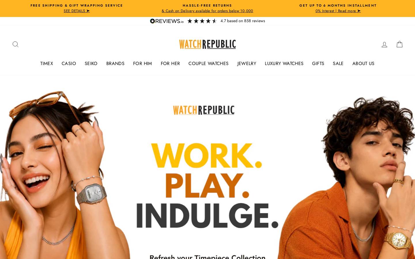 watchrepublicshop.com homepage screenshot