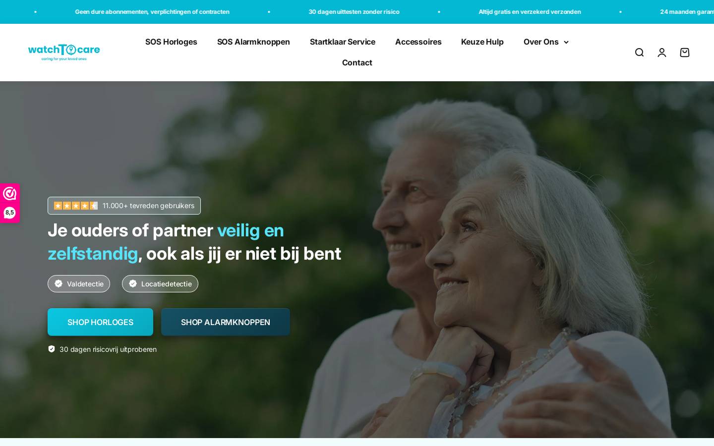 Watchtocare homepage screenshot