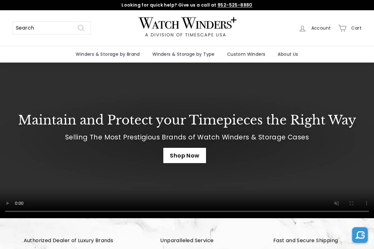 watchwindersplus.com homepage screenshot