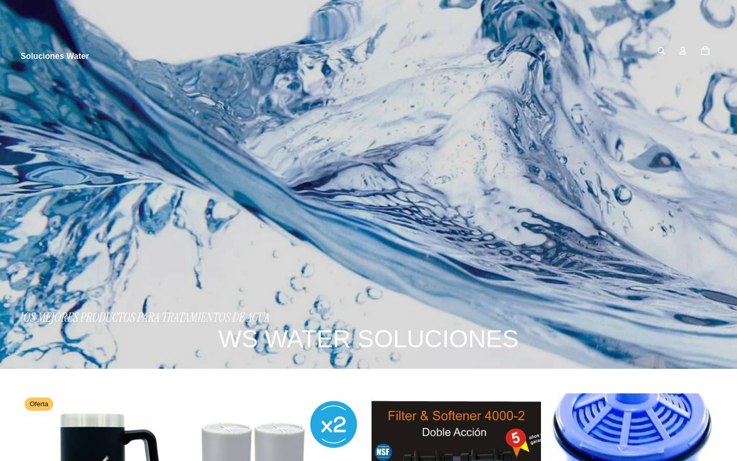 water-soluciones.com.ar homepage screenshot