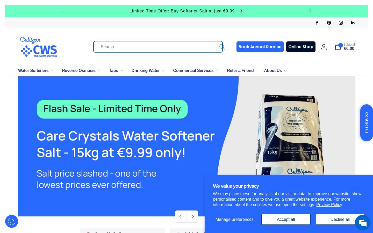 Culligan Consumer Products Ireland Ltd homepage screenshot