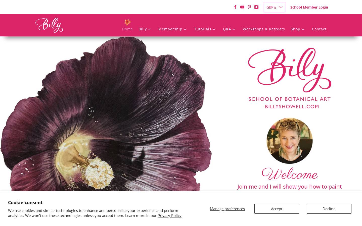 watercolourtutorials.com homepage screenshot