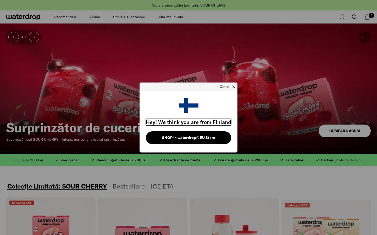 waterdrop® homepage screenshot
