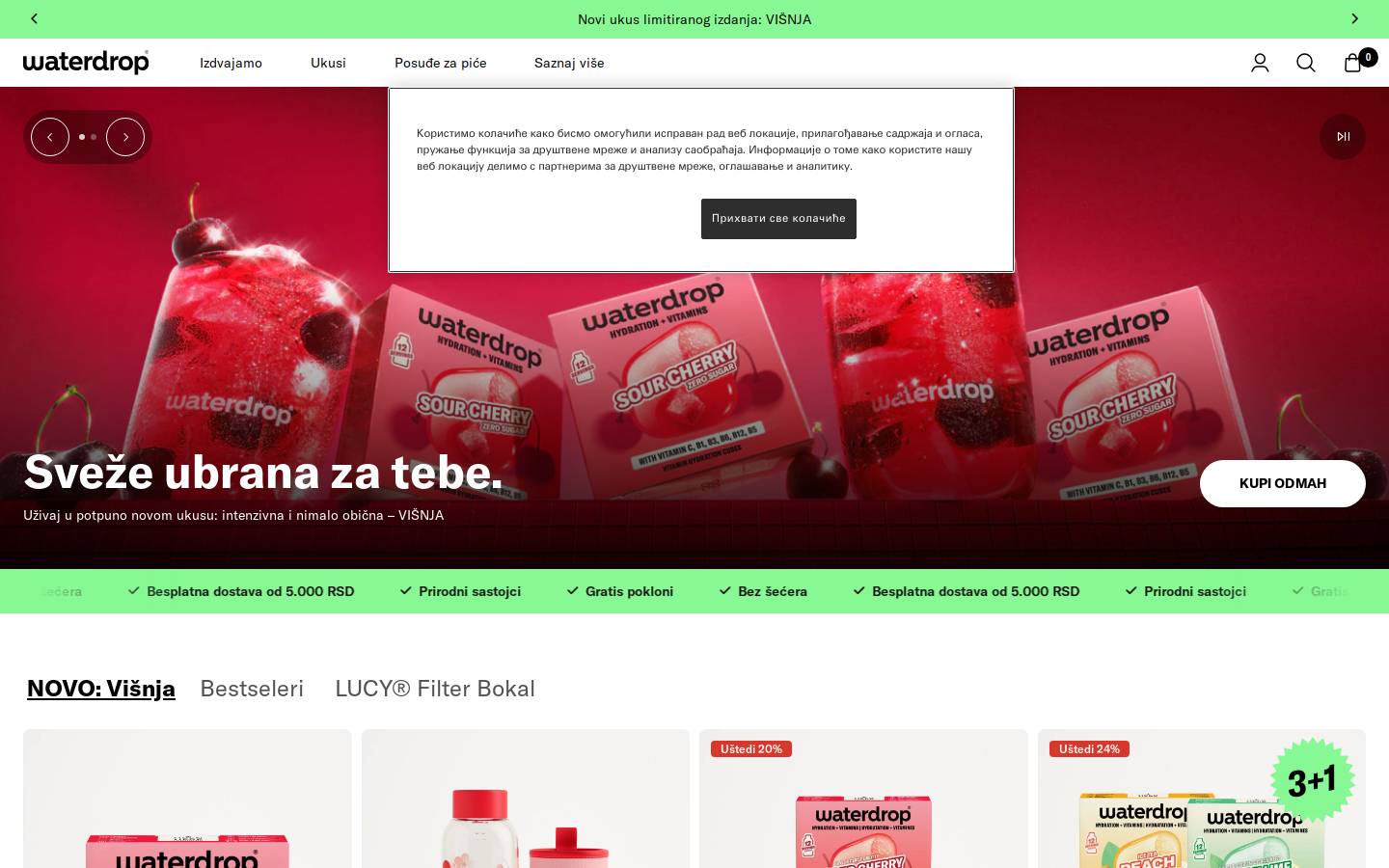 waterdrop® homepage screenshot