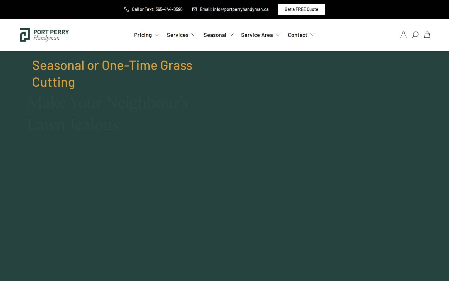 waterfronthandyman.com homepage screenshot