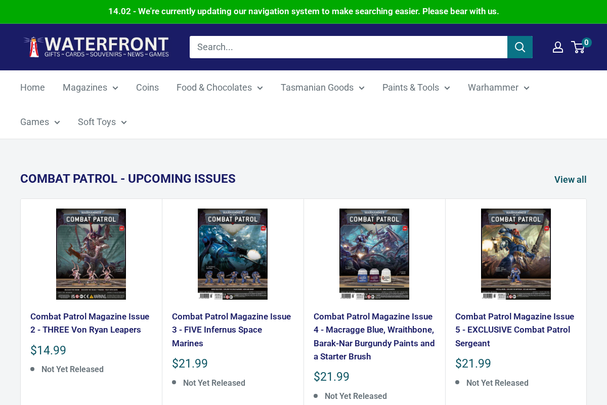 Waterfront News homepage screenshot