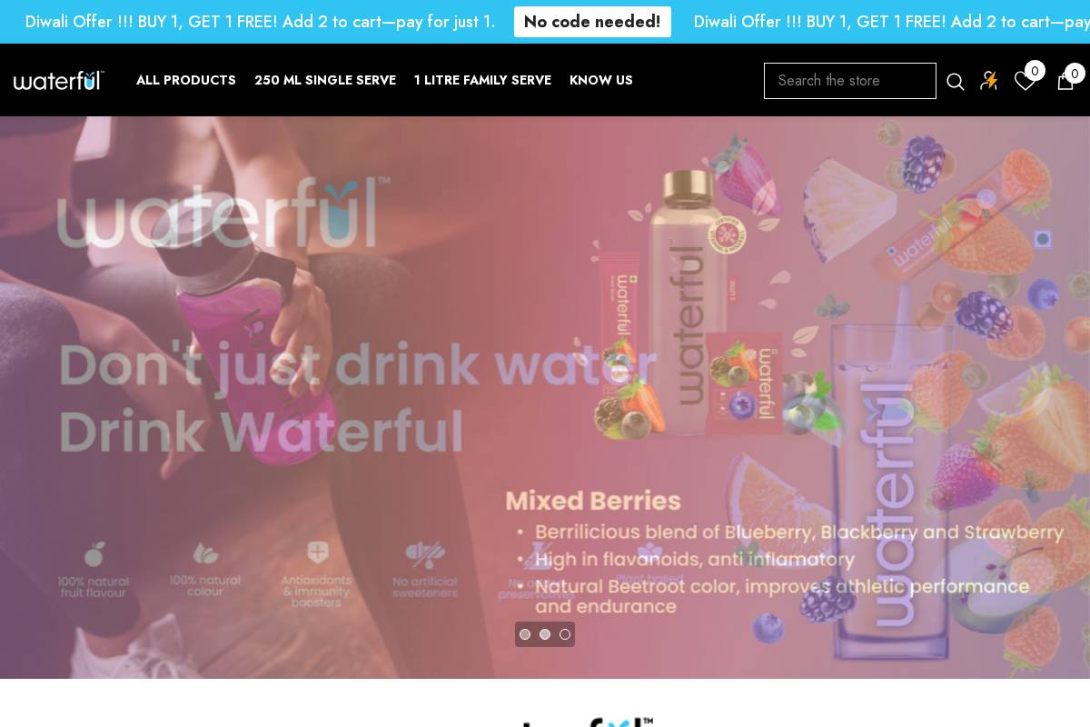 waterful.in homepage screenshot