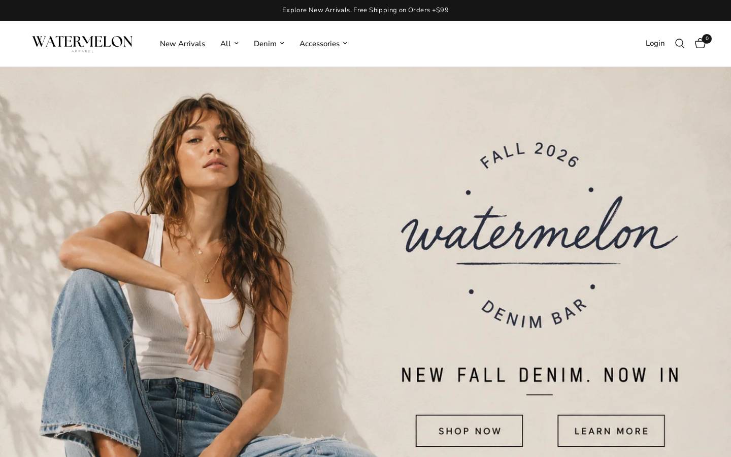 watermelonapparel.com homepage screenshot