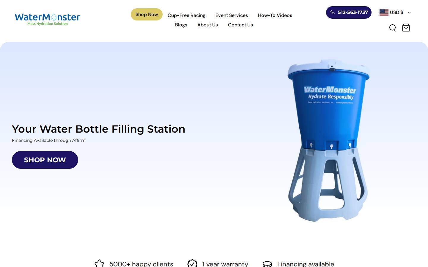 watermonster.us homepage screenshot