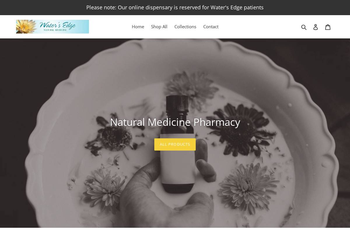 watersedgeclinic.com homepage screenshot