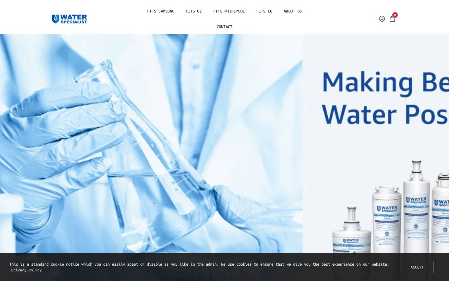 waterspecialist.net homepage screenshot