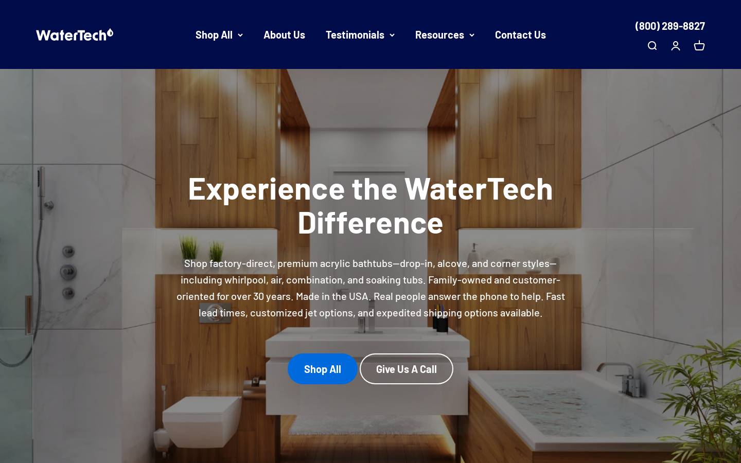watertechtn.com homepage screenshot