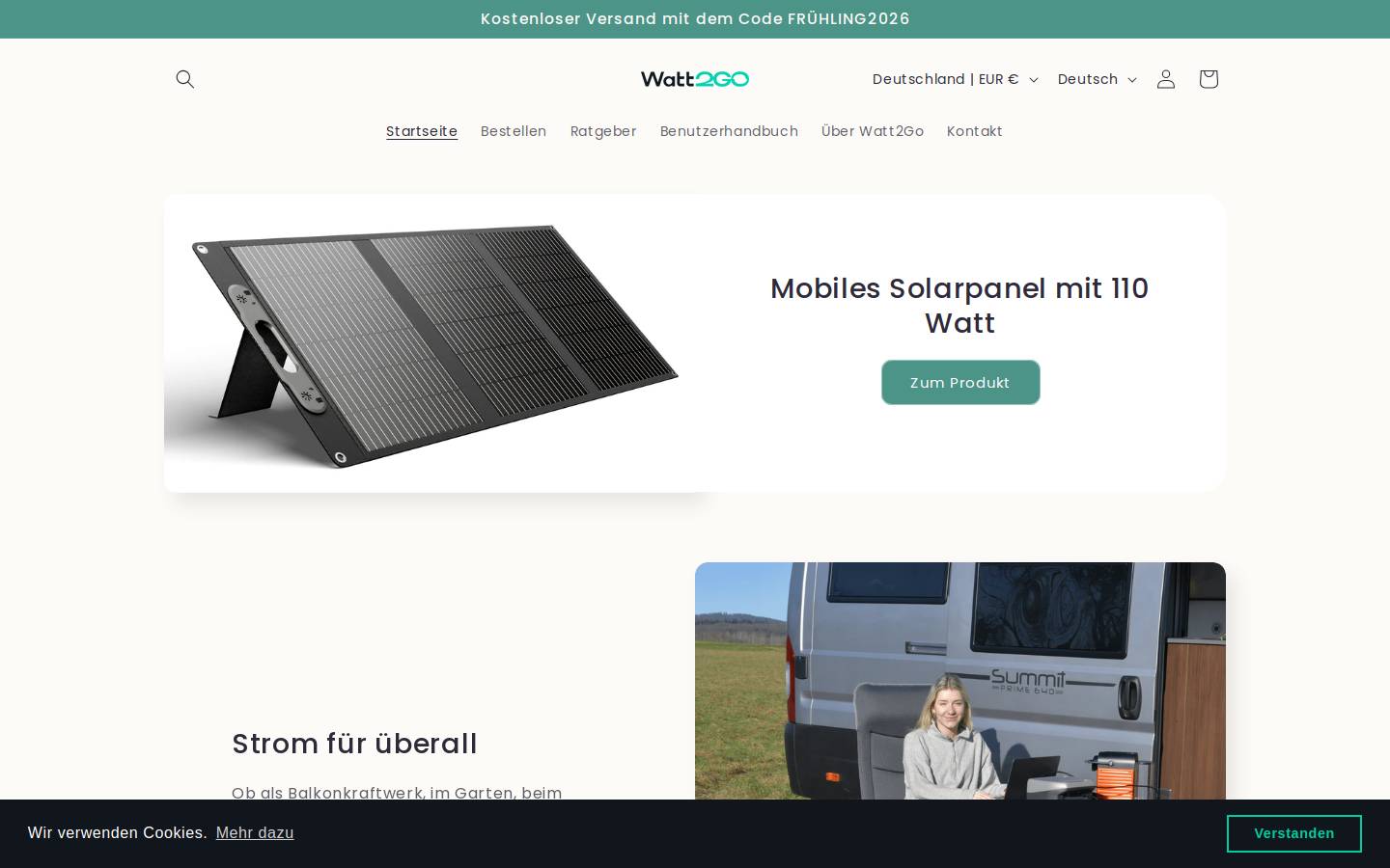 watt2go.de homepage screenshot