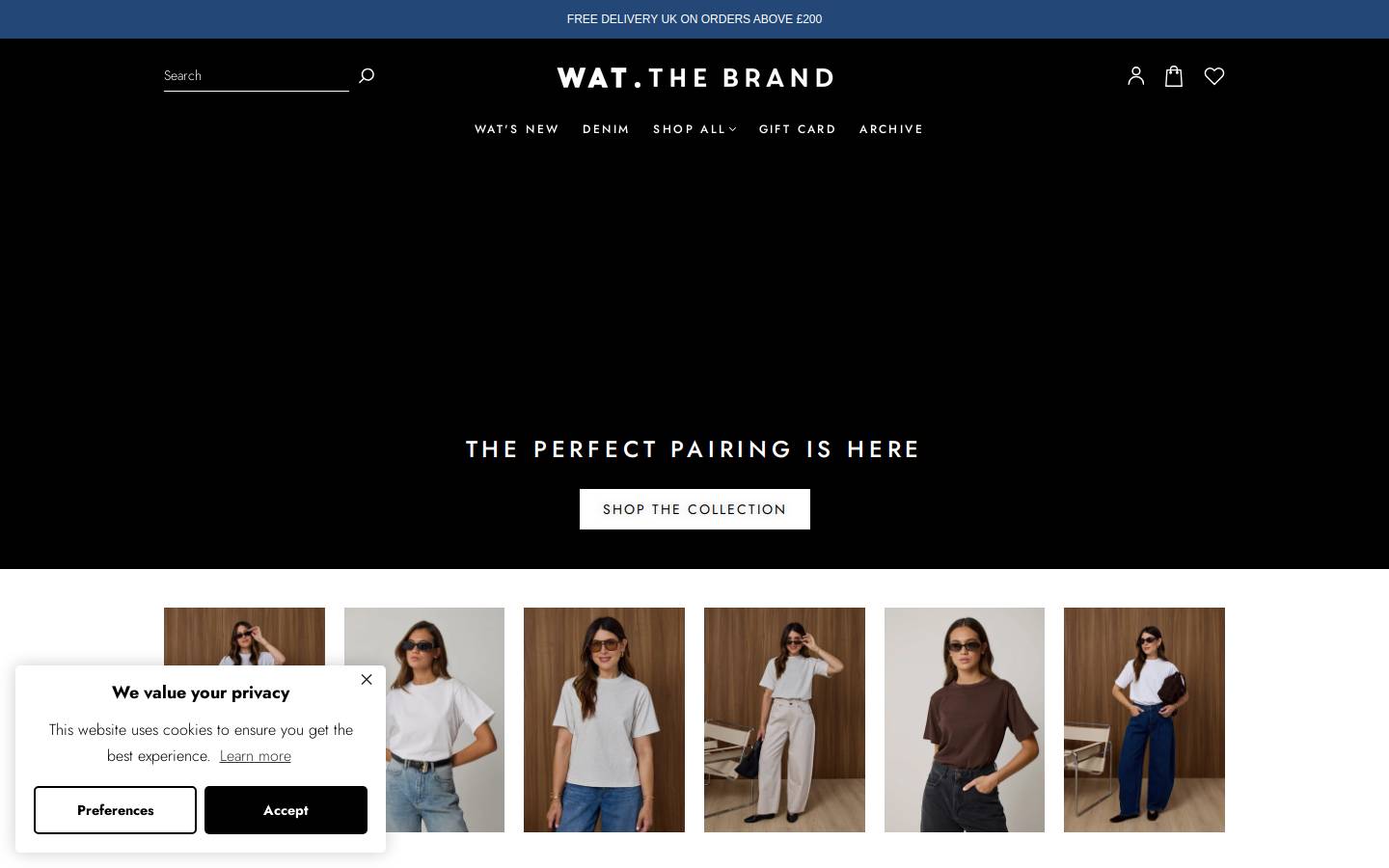 watthebrand.com homepage screenshot