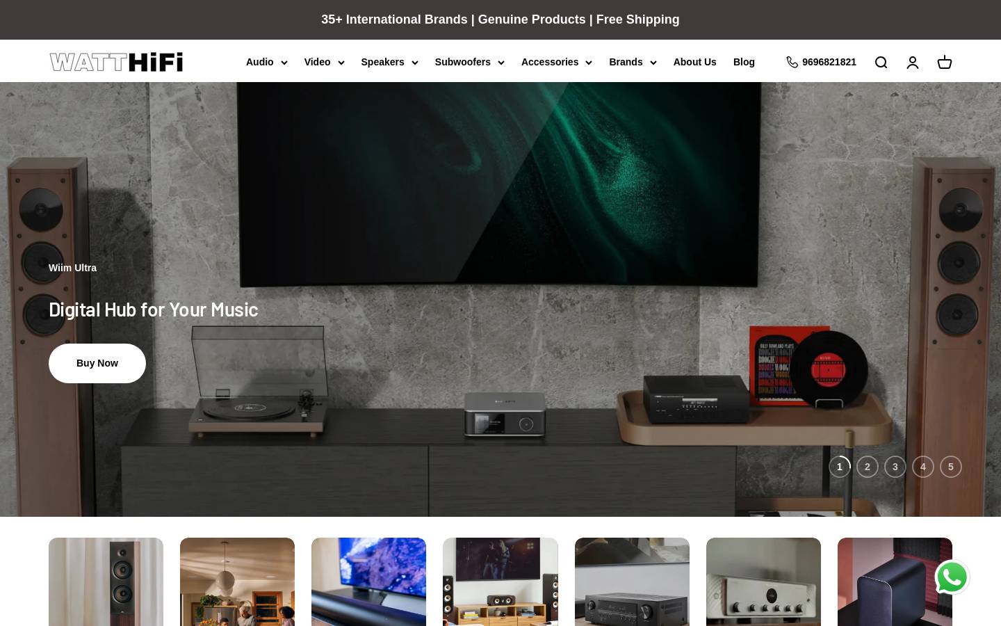 Watthifi homepage screenshot