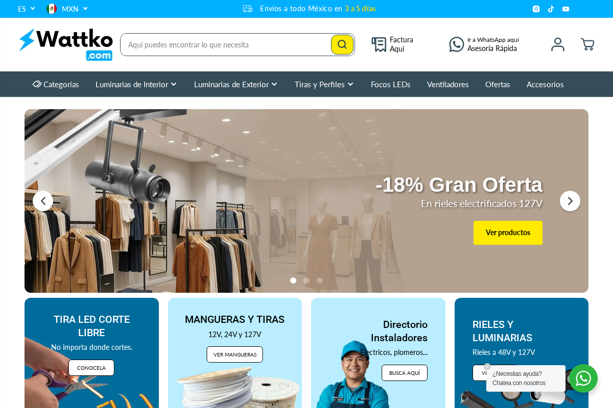 Wattko homepage screenshot