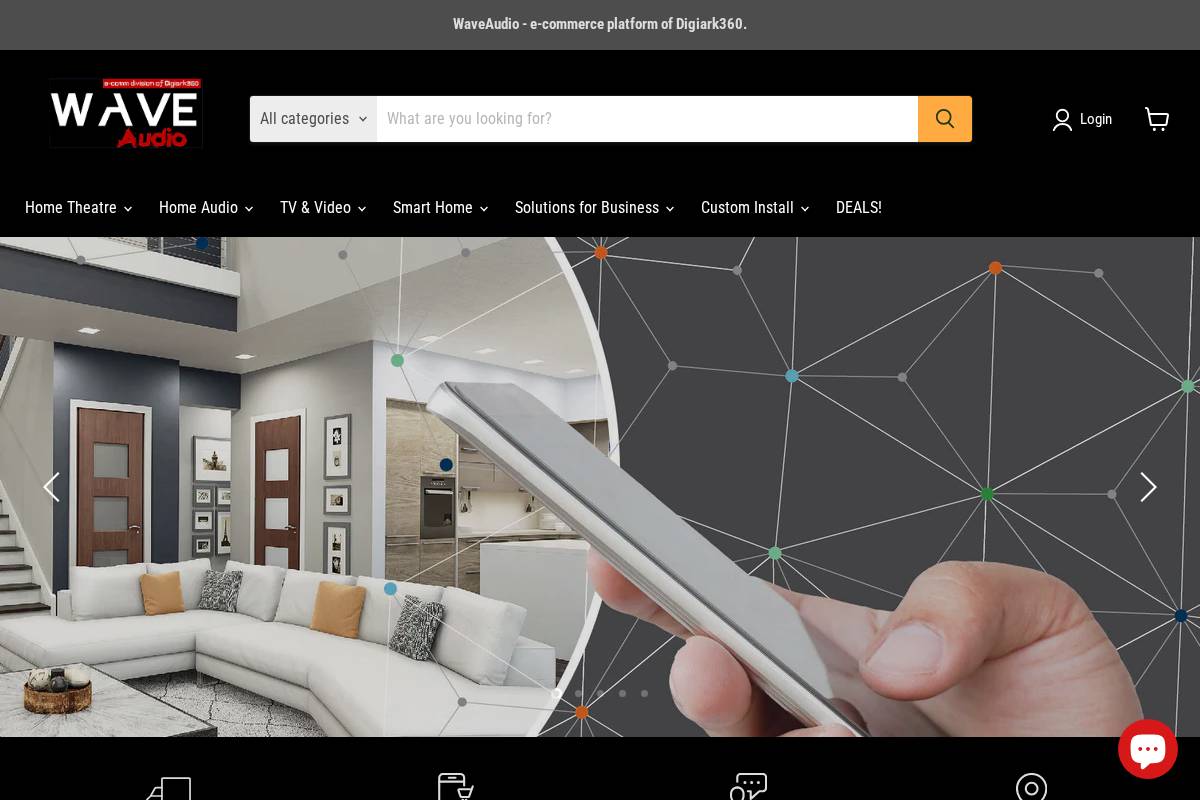 waveaudio.ca homepage screenshot