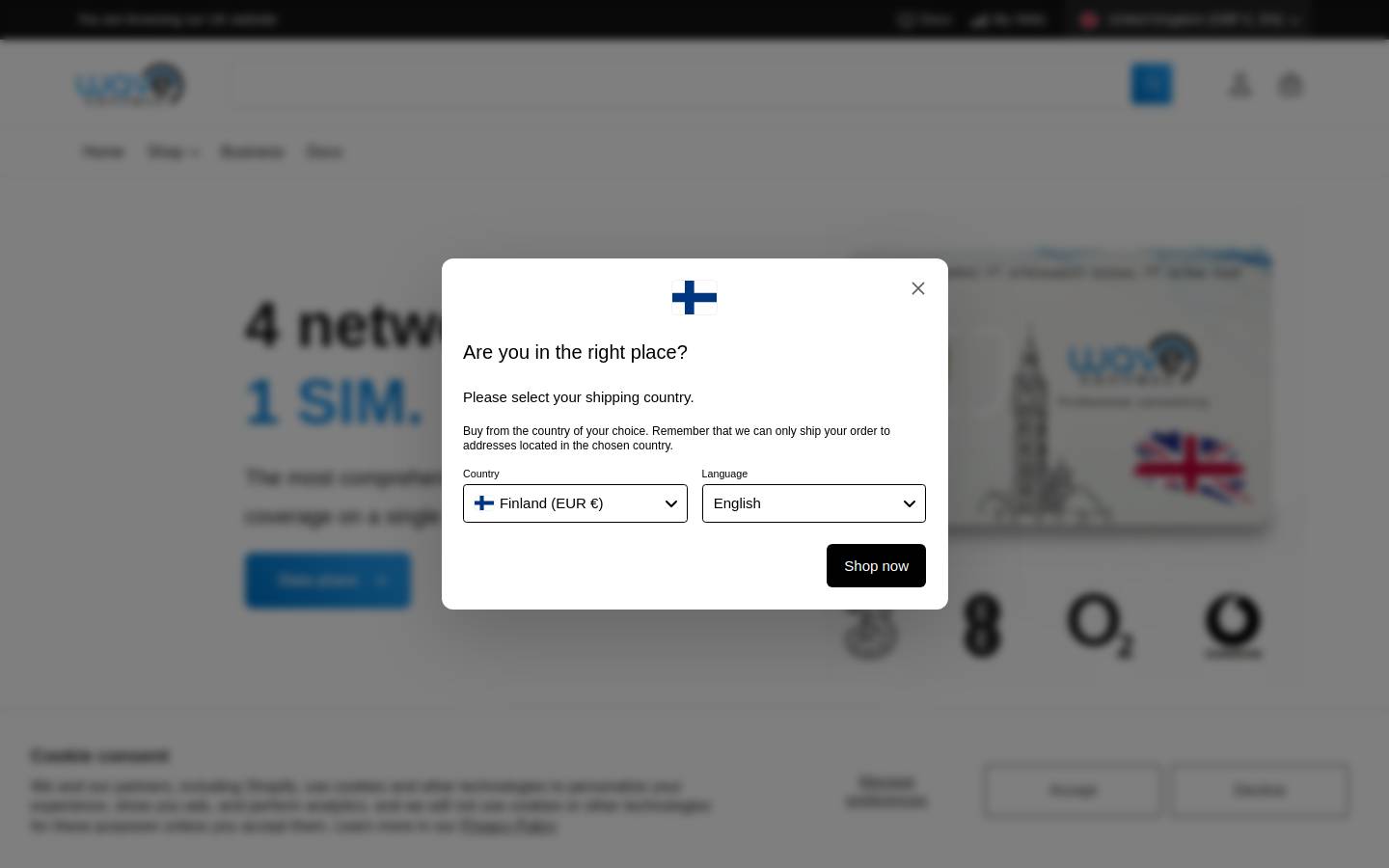 Wave Connect homepage screenshot