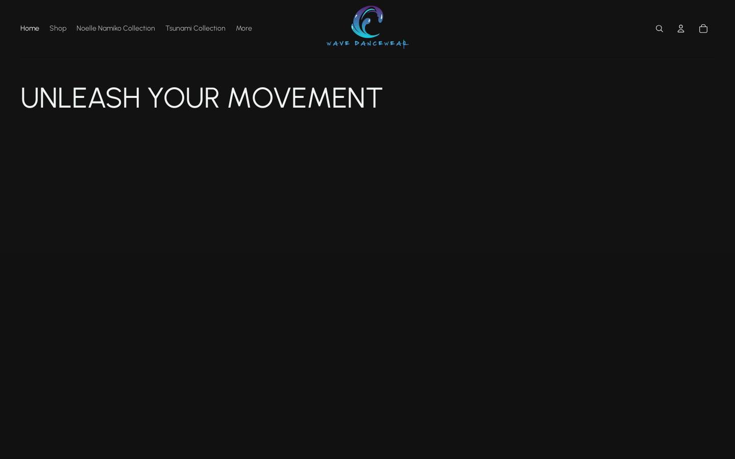 wavedancewear.com homepage screenshot