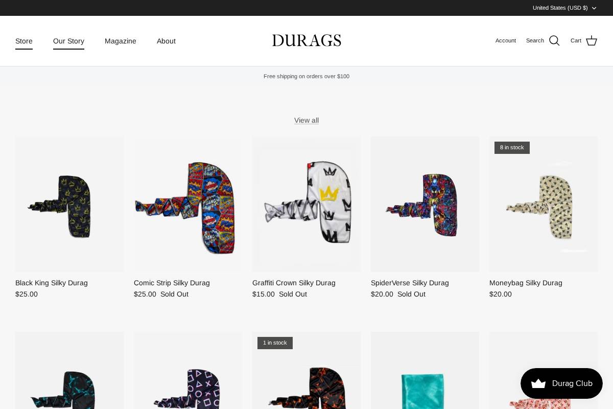 wavegoddurags.com homepage screenshot