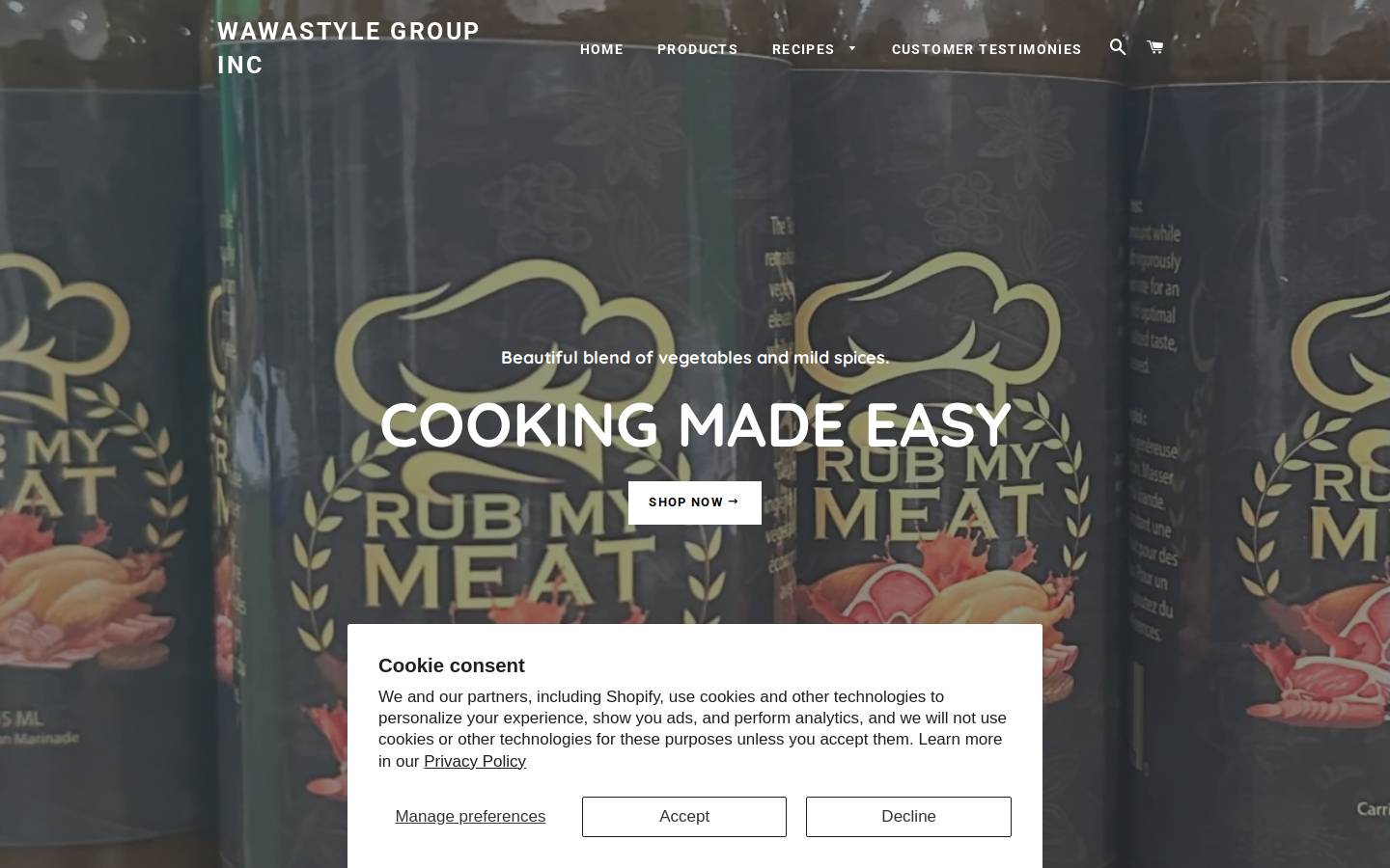 wawastylegroup.com homepage screenshot