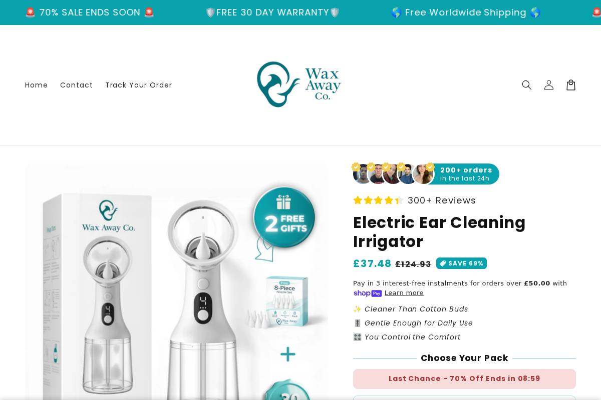 Waxawayco homepage screenshot