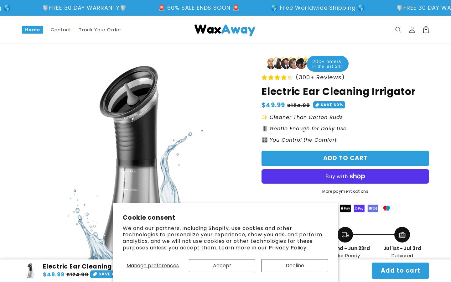 waxawaypro.com homepage screenshot