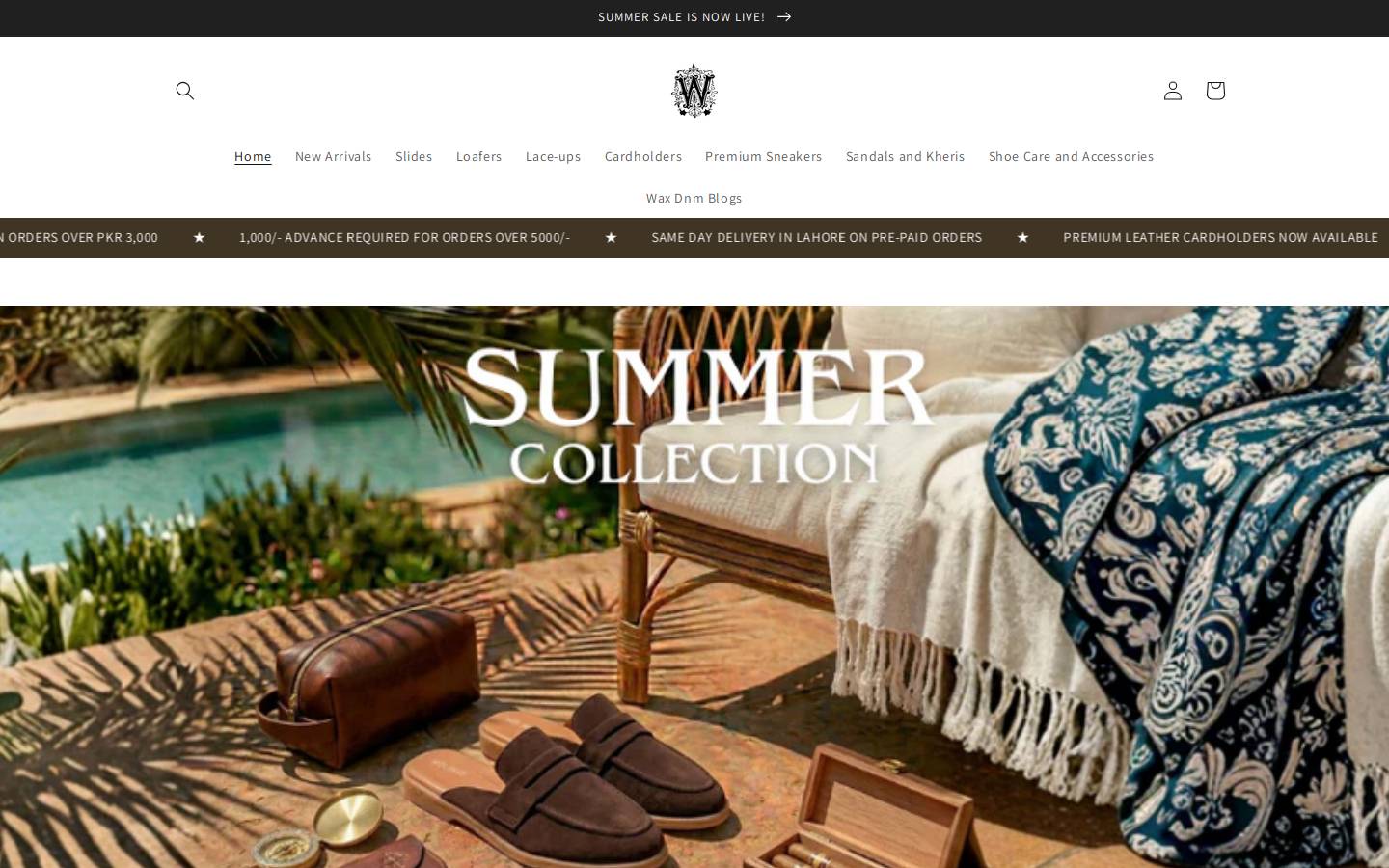 waxdenim.com homepage screenshot