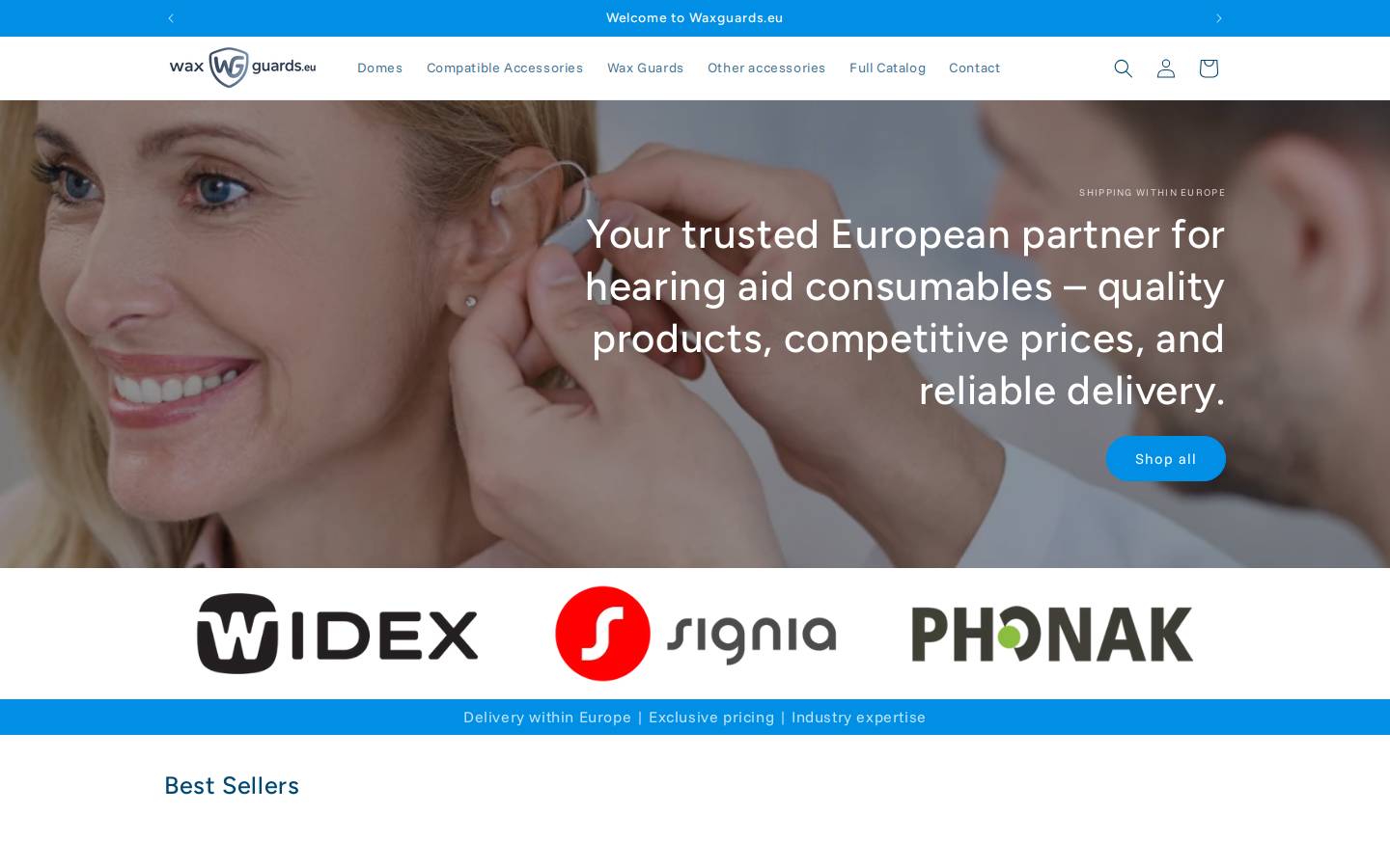 waxguards.eu homepage screenshot