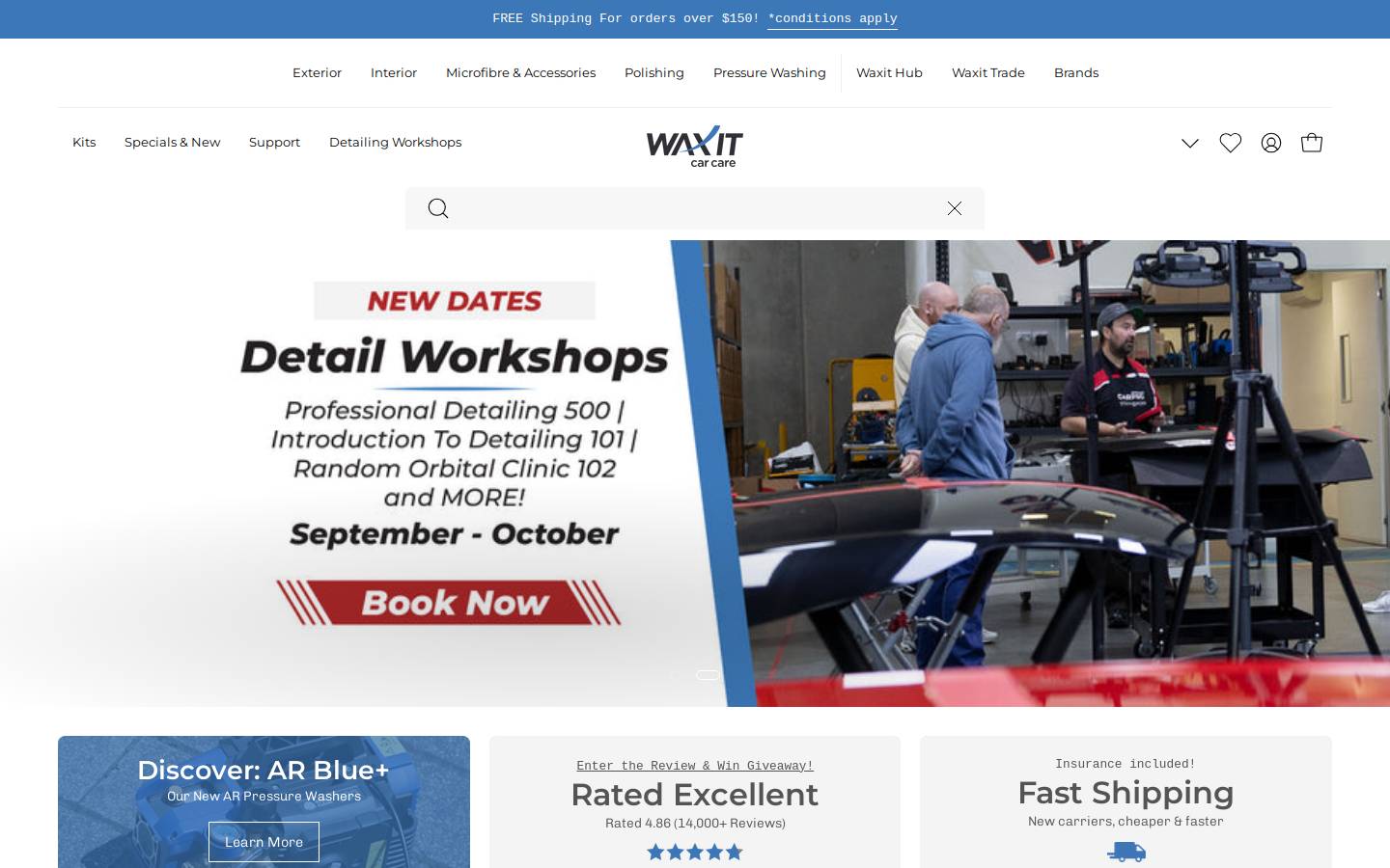 Welcome to Waxit.com.au - Australia's home of Premium C homepage screenshot