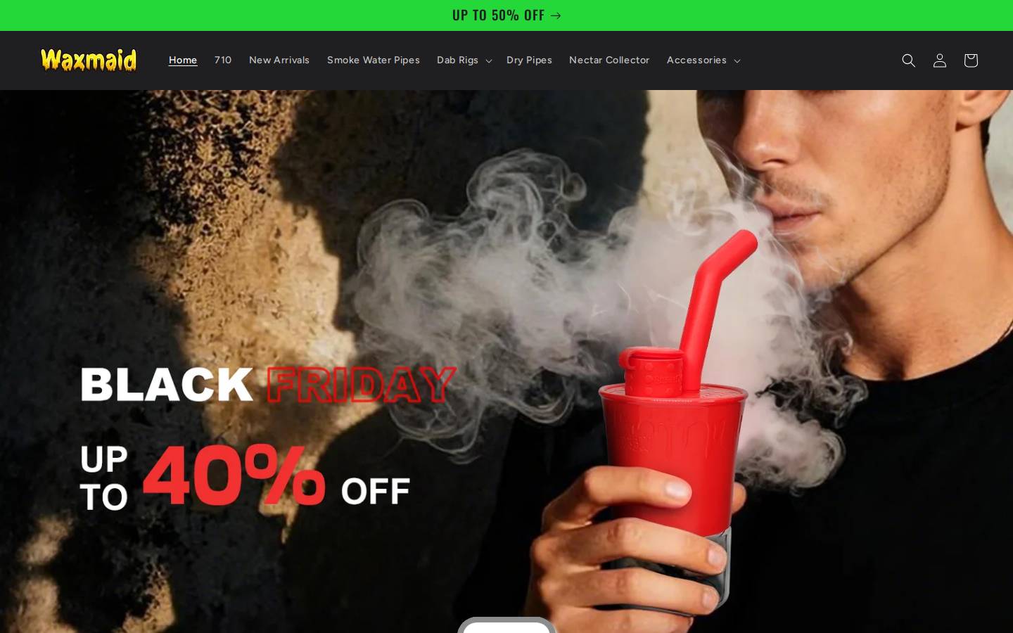 Waxmaid homepage screenshot