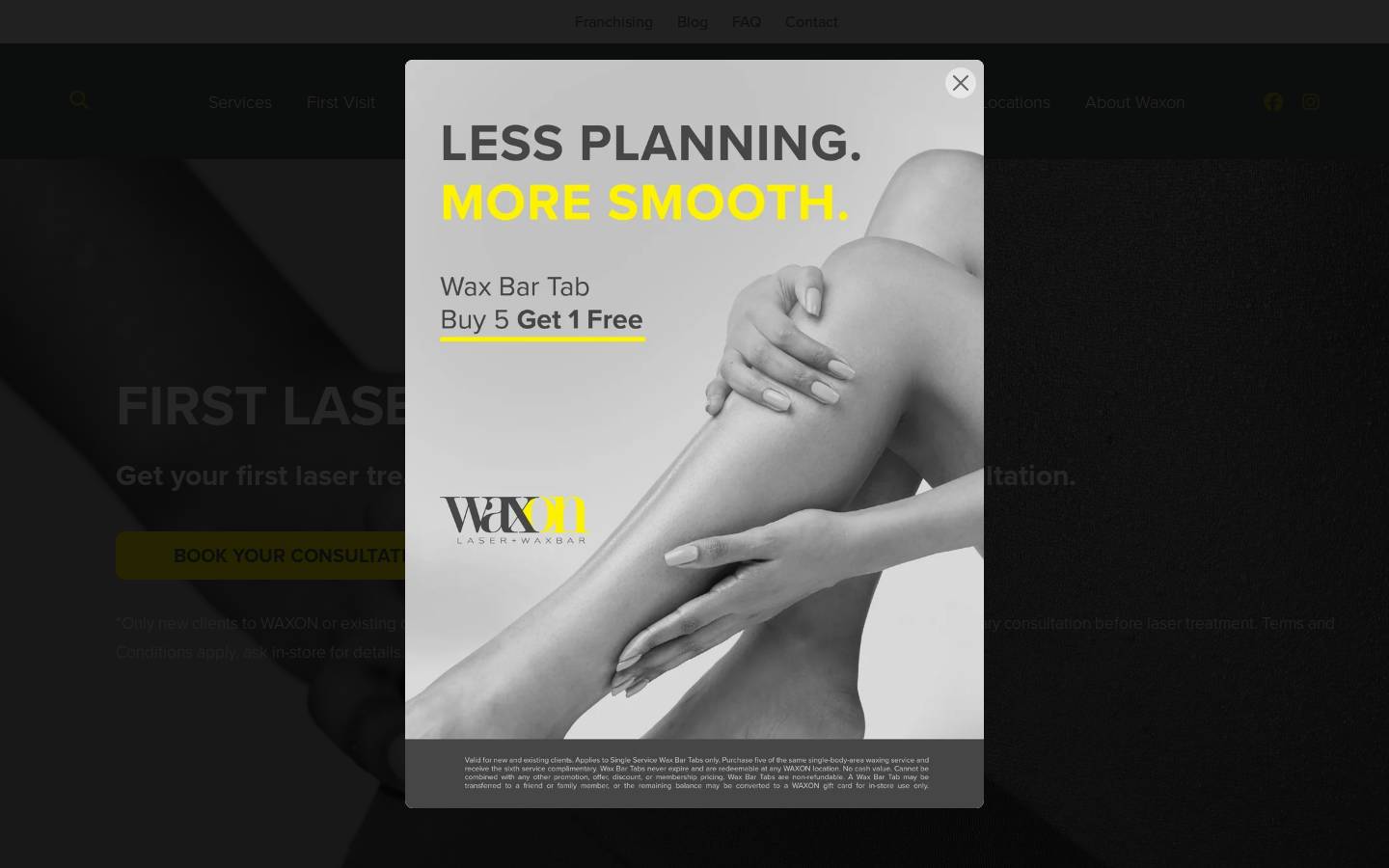 waxon.ca homepage screenshot