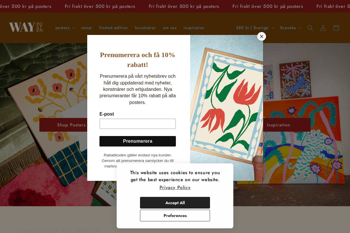 way-posters.com homepage screenshot