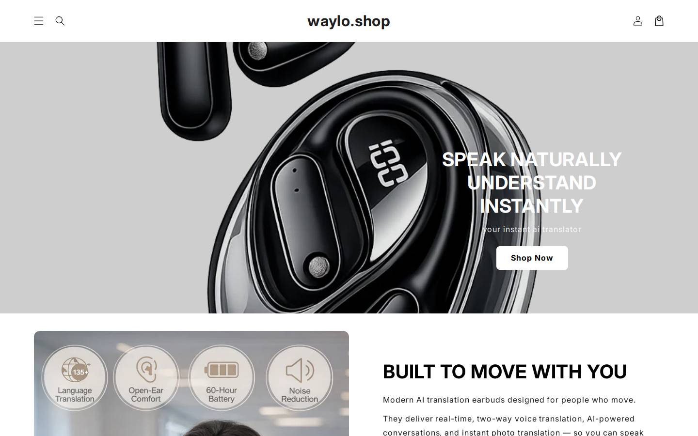 waylo.shop homepage screenshot